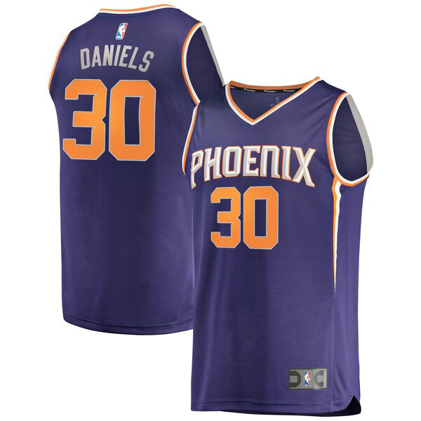 Maillot Phoenix Suns Homme Troy Daniels 30 Icon Edition Pourpre